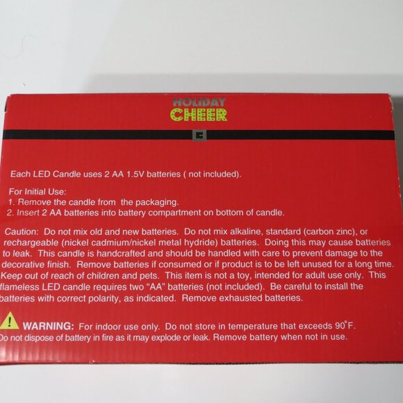 LED Pillar Candles with Elegant Holders - Picture 2 of 2